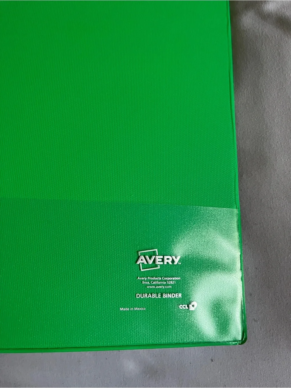 Avery Green & Purple 3-Ring Binders Set 1 Inch Spine